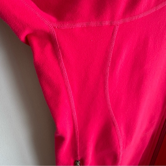 Lululemon Full Zip Athletic Jacket Sz M/L Bright Pink Stretch Yoga Gym Define - Picture 6 of 11